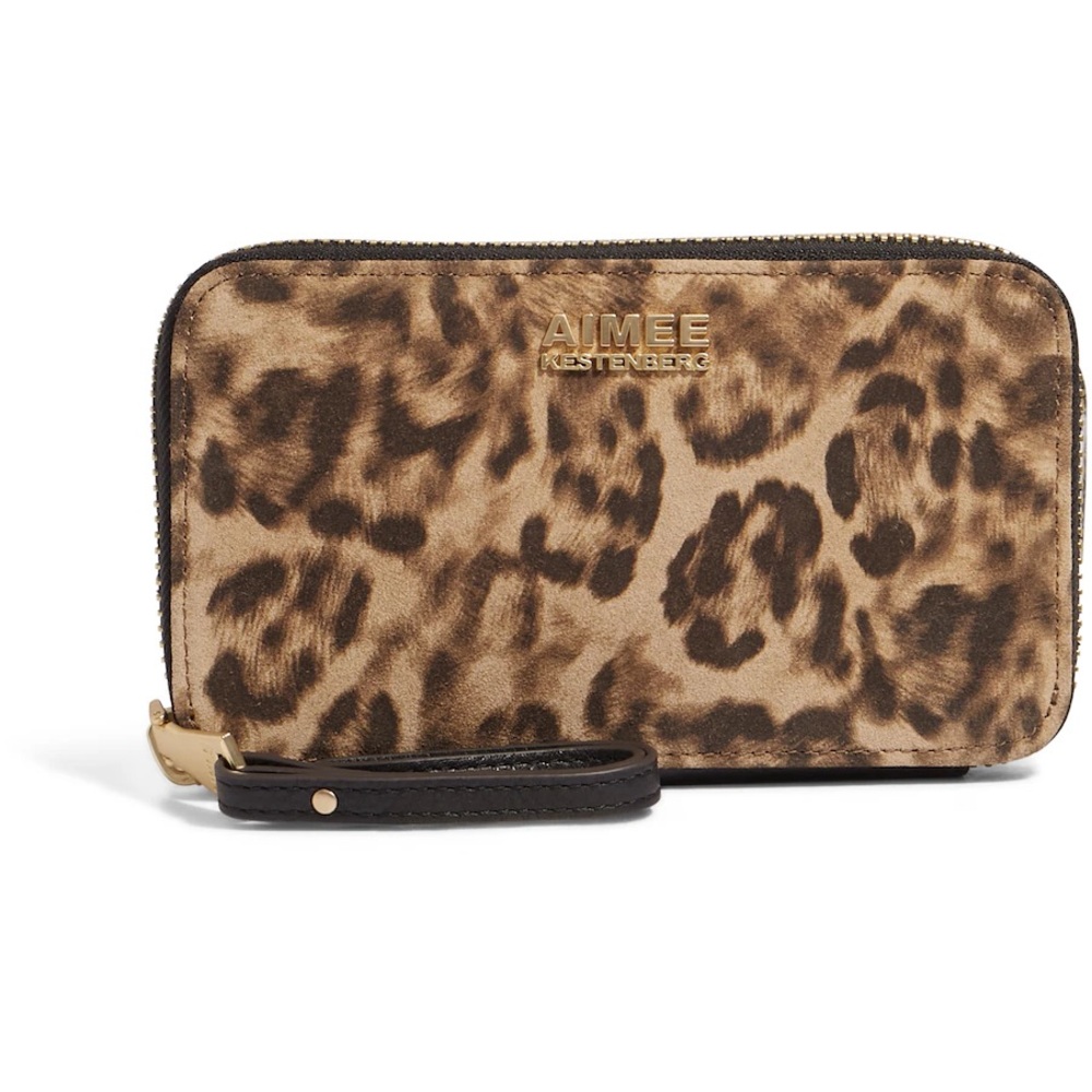 $98 Aimee Kestenberg Leather Large Zip Around Wristlet w/ RFID Amazon Le…
